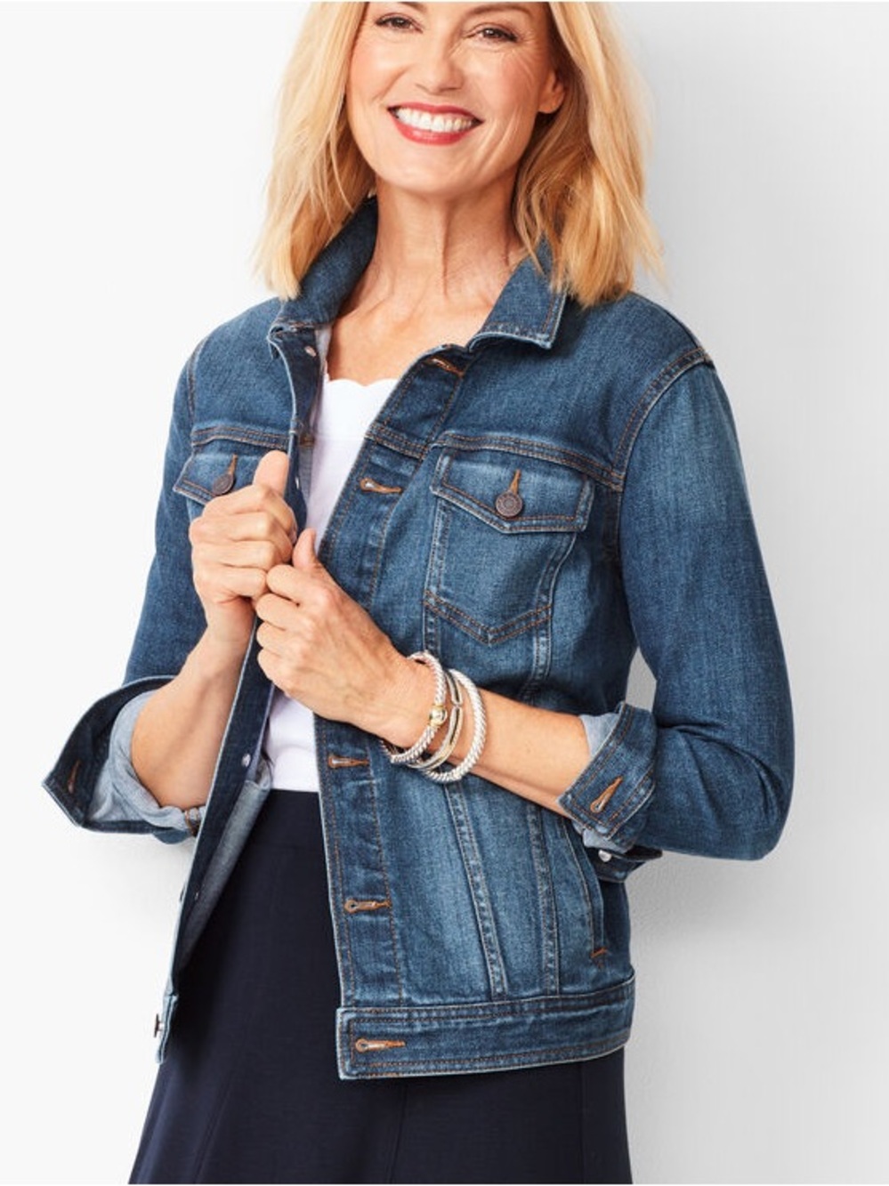 Talbot’s Dark Blue Denim Jean Jacket